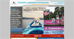 Desktop Screenshot of ciaobellaretrievers.com